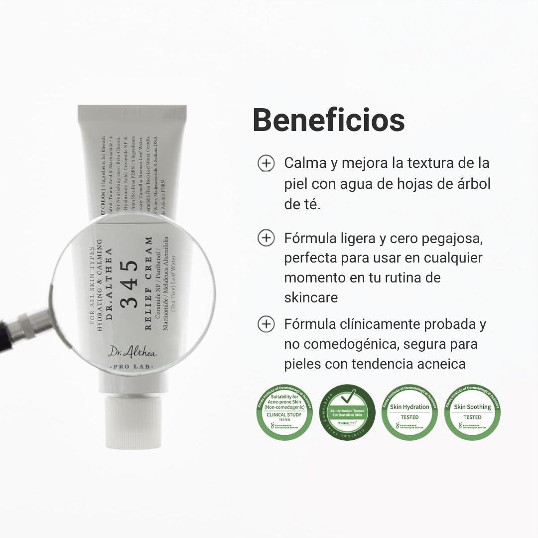 345 Relief Cream — Crema Calmante Coreana