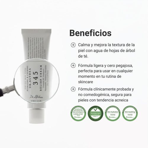 345 Relief Cream — Crema Calmante Coreana