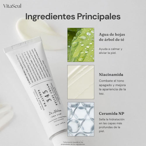 345 Relief Cream — Crema Calmante Coreana